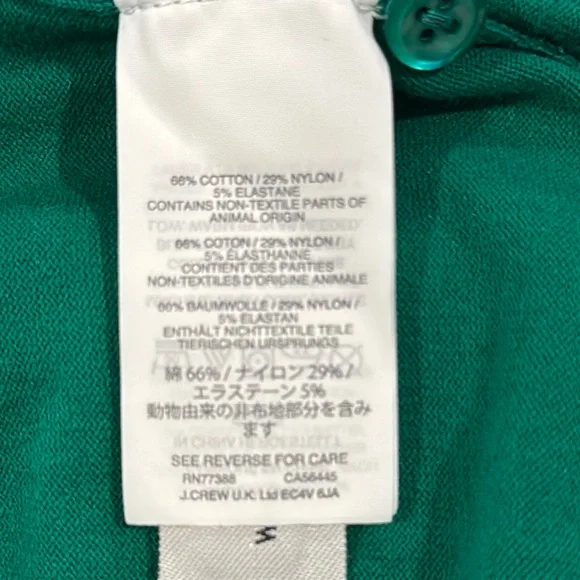 WUC JCrew Green Button-Up Cardigan - Picture 4 of 5